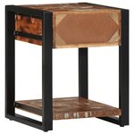 vidaXL Table d'appoint multicolore 40x40x50cm bois récupération massif