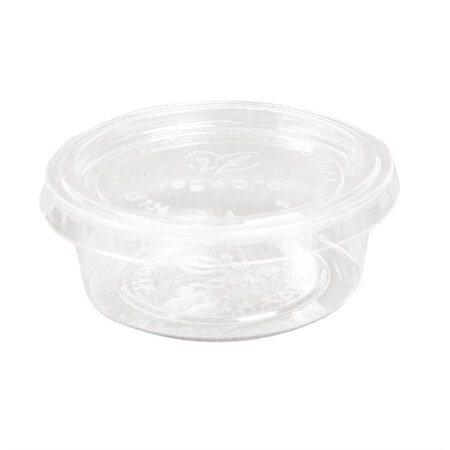 Pot à sauce 57 ml - lot de 2000 - vegware - acide polyactique (pla)