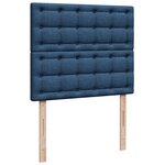 vidaXL Sommier à lattes de lit avec matelas Bleu 120x200 cm Tissu