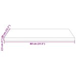 vidaXL Dessus de table 80x40x2 5 cm bois de pin massif rectangulaire