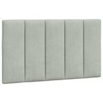 vidaXL Cadre de lit sans matelas Hanko gris clair 80x200 cm velours