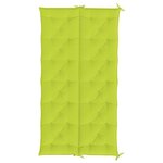 vidaXL Coussin de banc de jardin vert vif 200x(50+50)x7cm tissu oxford