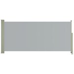 vidaXL Auvent latéral rétractable de patio 140x300 cm Gris