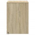 vidaXL Armoire de chevet avec lumières LED chêne sonoma