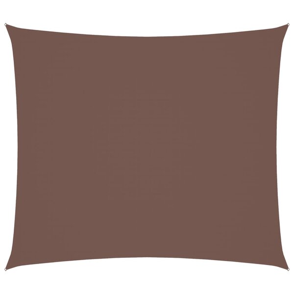 vidaXL Voile de parasol tissu oxford rectangulaire 2x2 5 m marron