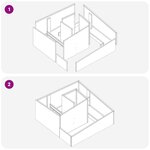 vidaXL Cache-pot de jardin Marron 80 x 80 x 50 cm Acier patiné