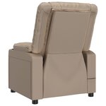vidaXL Fauteuil de massage Cappuccino Similicuir
