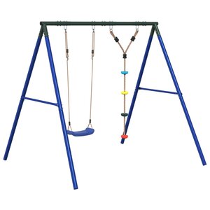 vidaXL Ensemble balançoire d'extérieur balançoire et corde à disques