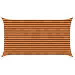 vidaXL Voile d'ombre Orange et marron 2 5 x 4 5 m
