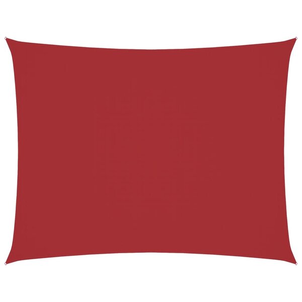 vidaXL Voile de parasol tissu oxford rectangulaire 3x4 5 m rouge