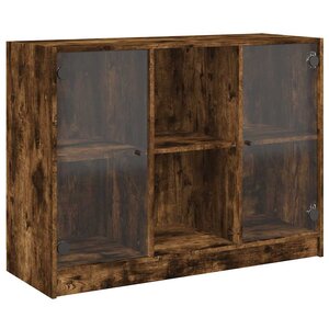 vidaXL Buffet chêne fumé 102x37x75 5 cm bois d'ingénierie