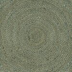 vidaXL Tapis de surface Vert olive 240 x 240 cm Jute