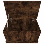 vidaXL Boîte de rangement chêne fumé 70x40x38 cm bois d'ingénierie