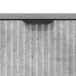 vidaXL Buffet Gris béton 79 5 x 33 x 82 cm Bois d'ingénierie