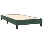 vidaXL Sommier à lattes de lit avec matelas Vert foncé 90x190 cm