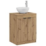 vidaXL Armoire de salle de bain Chêne artisanal 54 x 41 x 70 cm