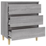 vidaXL Buffet Sonoma gris 60x35x70 cm Bois d'ingénierie