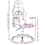 vidaXL Chaise de jeu de massage Noir et blanc Similicuir