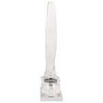 vidaXL Sculpture Argent 26x26x110 cm Hélice demi