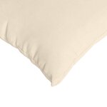 vidaXL Coussins de canapé 2 Pièces Beige 70 x 50 cm tissu