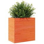 vidaXL Jardinière cire marron 70x40x68 5 cm bois de pin massif