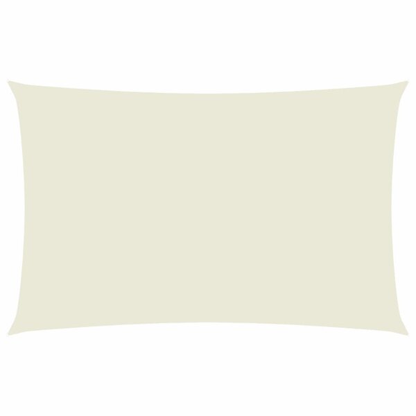 vidaXL Voile de parasol tissu oxford rectangulaire 2x5 m crème