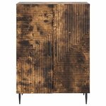 vidaXL Buffet Chêne fumé 66 x 34 5 x 89 5 cm Bois d'ingénierie
