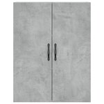 vidaXL Armoire murale gris béton 69 5x34x90 cm bois d'ingénierie