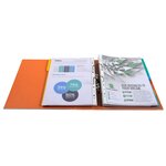 Classeur À Levier Prem'touch Intérieur Et Extérieur En Polypropylène - Dos 80mm - A4 Maxi - Orange - X 10 - Exacompta