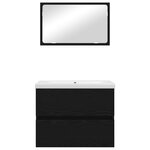 vidaXL Ensemble de mobilier de salle de bain 3 Pièces chêne artisanal