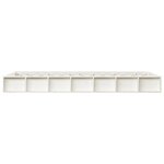 vidaXL Cadre de lit sans matelas blanc 100x200 cm bois massif