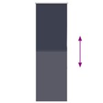 vidaXL Store enrouleur occultant largeur du tissu 45 7 cm polyester