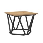 vidaXL Table basse 3 Pièces Chêne artisanal Bois d'ingénierie et acier