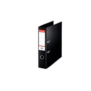 Classeur à levier plastique Standard A4 Dos 75 mm Noir ESSELTE