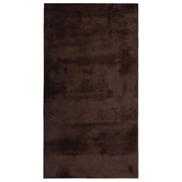 vidaXL Tapis de surface HUARTE Marron 110 x 60 cm Polyester