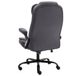 vidaXL Chaise de bureau Gris foncé Velours