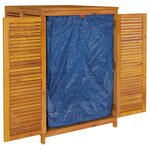 vidaXL Boîte de rangement de jardin 210x87x104 cm bois massif d'acacia