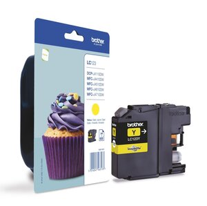Cartouche d'encre brother lc123y (jaune)