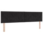 Tête de lit LED vidaXL Design en blocs de diamant Noir 180 cm Velours