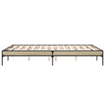 vidaXL Cadre de lit sans matelas chêne sonoma 150x200 cm
