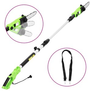 vidaXL Tronçonneuse électrique à perche télescopique 25 cm 710 W