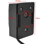 vidaXL Moteur de broche à rôtir 4W Noir