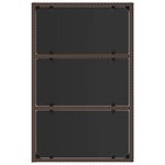 vidaXL Salon de jardin 4 Pièces avec coussins Marron Résine tressée