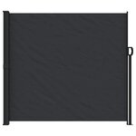 vidaXL Auvent latéral rétractable noir 180x600 cm