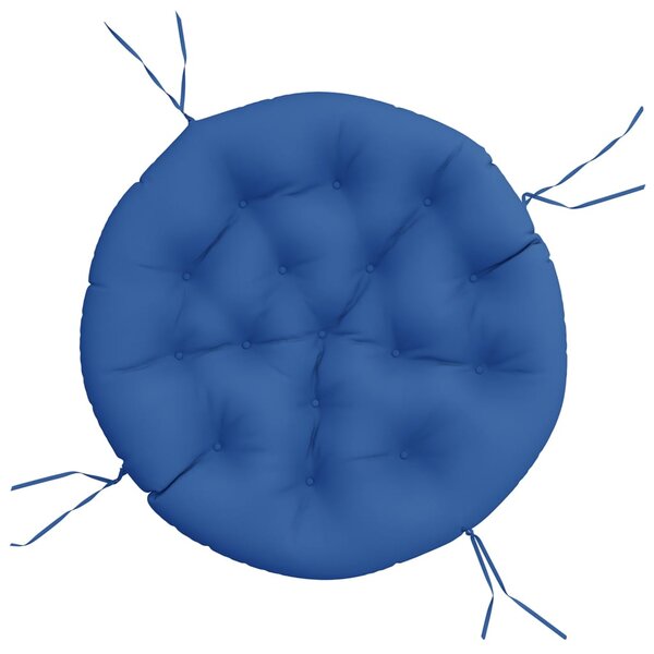 vidaXL Coussin rond bleu royal Ø 100 x11 cm tissu oxford