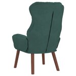 vidaXL Fauteuil Relaxant Vert Foncé