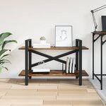 vidaXL Étagère Chêne fumé 100 x 33 5 x 64 cm Bois d'ingénierie