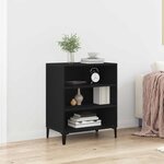 vidaXL Buffet Chêne noir 57 x 35 x 70 cm Bois d'ingénierie