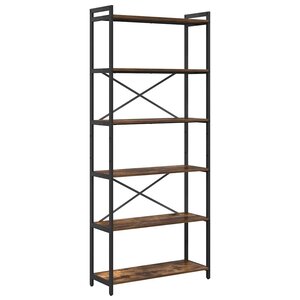 vidaXL Étagère Chêne fumé 40 x 30 x 85 cm Bois d'ingénierie