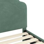 vidaXL Cadre de lit pour enfants avec tête de lit Vert Mer 80 x 160 cm